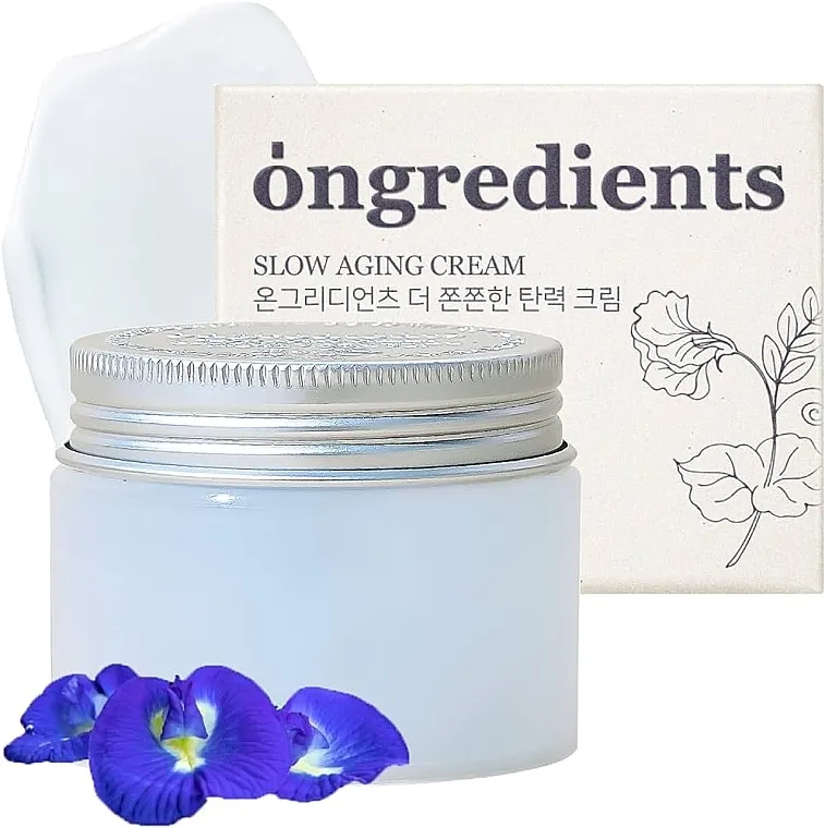 Ongredients Slow Aging Cream Svilena krema za lice
