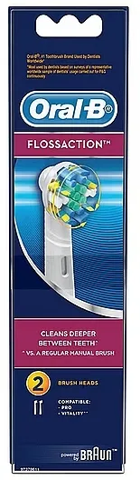 Oral B Flossaction Refill Heads Brush Pack 2 Četkica za zube
