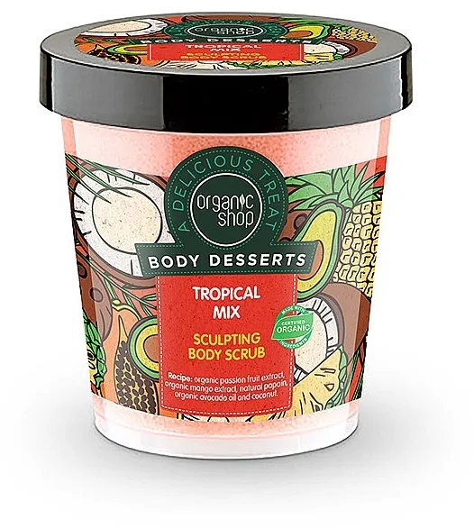 Organic Shop Body Desserts Tropical mix Anticelulit piling za telo