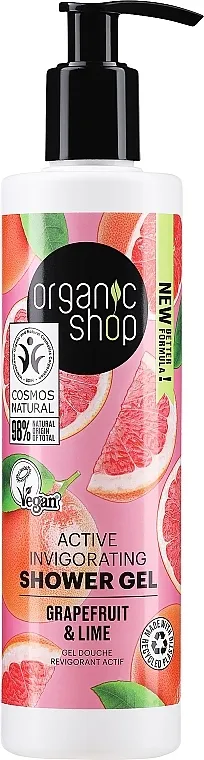 Organic Shop Organic Grapefruit and Lime Active Shower Gel Osnažujući gel za tuširanje "Grapefruit Punch"