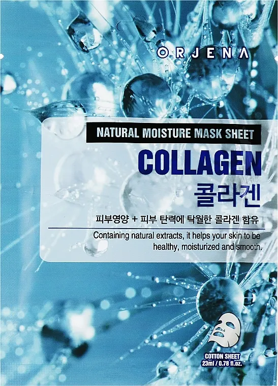 Orjena Natural Moisture Mask Sheet Collagen Sheet maska za lice s kolagenom