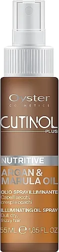 Oyster Cosmetics Cutinol Plus Nutritive Argan &amp; Marula Oil Illuminating Oil Spray Hranljivo ulje u spreju za kosu