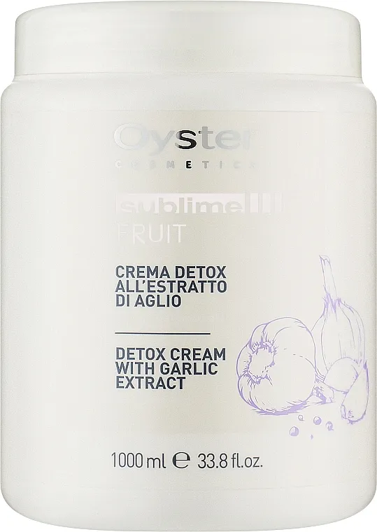 Oyster Cosmetics Sublime Fruit Detox Cream With Garlic Extract Češnjak detox maska za oštećenu kosu