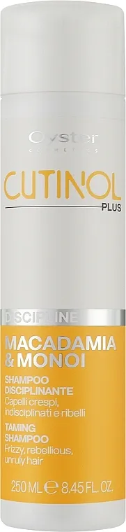 Oyster Cutinol Plus Macadamia &amp; Monoi Oil Discipline Shampoo Šampon za neposlušnu kosu