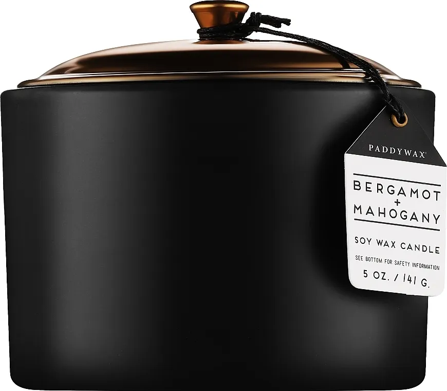 Paddywax Hygge Ceramic Candle Black Bergamot &amp; Mahogony Mirisna sveća "Bergamot &amp; Mahogony"
