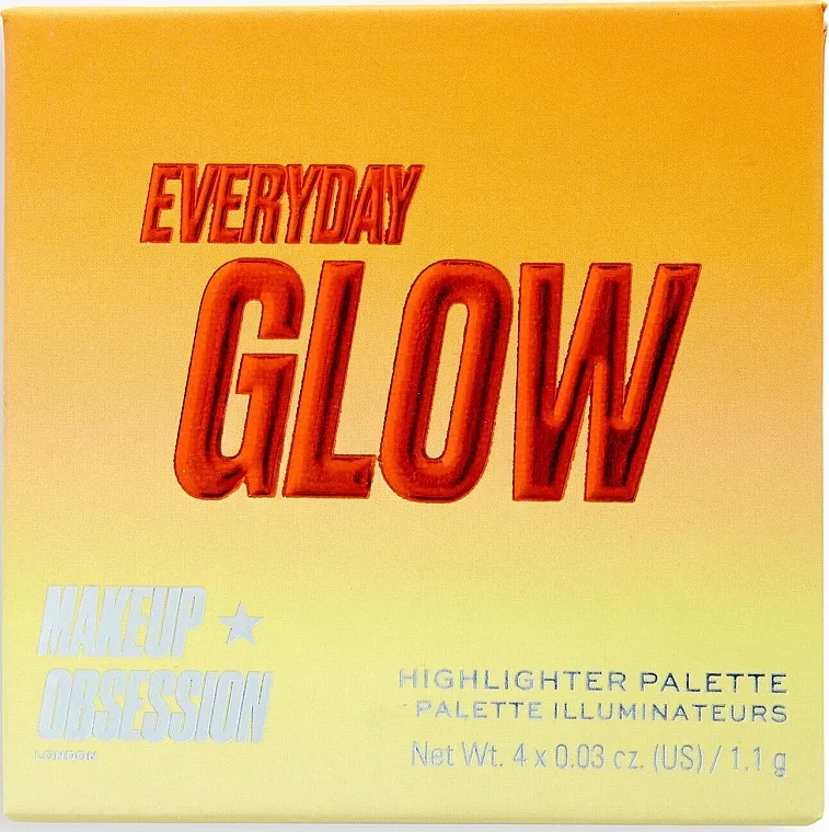 Paleta highlightera za lice Makeup Obsession Glow Crush Palette