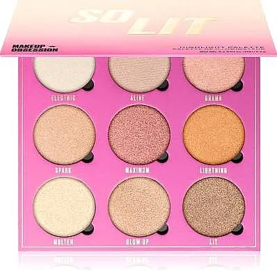 Paleta highlightera za lice Makeup Obsession So Lit Highlighting Palette