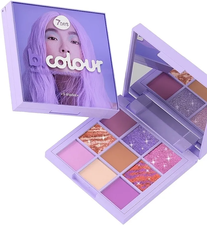 Paleta senki za oči 7 Days B.Colour Eyeshadow Palette