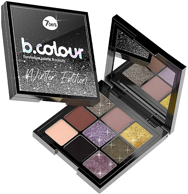 Paleta senki za oči 7 Days B.Colour  Winter Edition Eyeshadow Palette