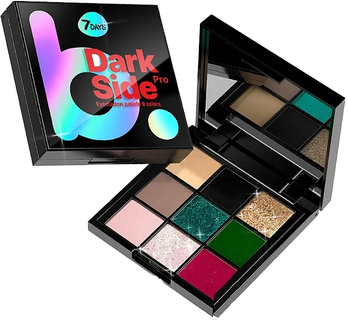Paleta senki za oči 7 Days Dark Side Eyeshadow Pallete