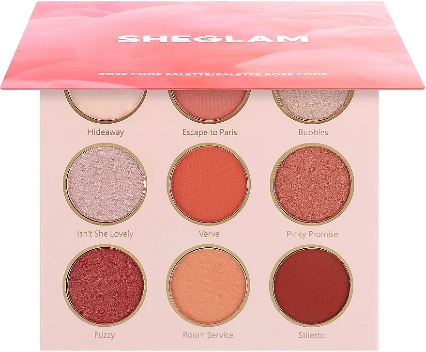 Paleta senki za oči Sheglam Rose Code Eyeshadow Palette