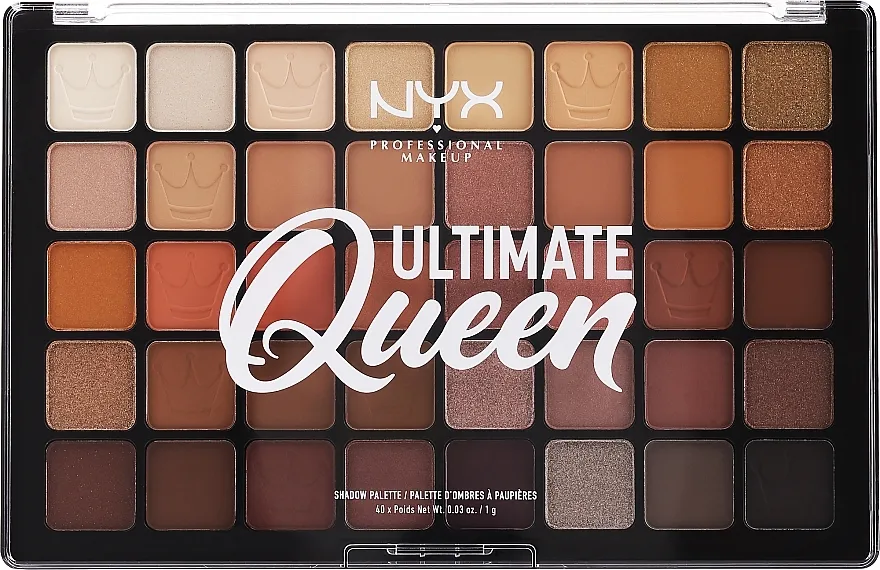 Paleta sjenila NYX Professional Makeup Makeup Ultimate Queen Eyeshadow Palette 40 Pan Limited Edition