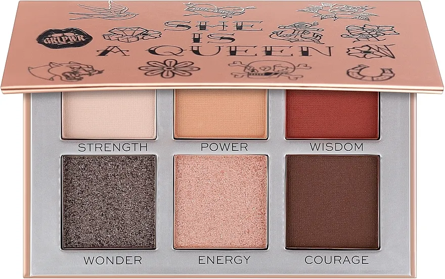 Paleta sjenila za oči Makeup Revolution Power Eyeshadow Palette She Is A Queen