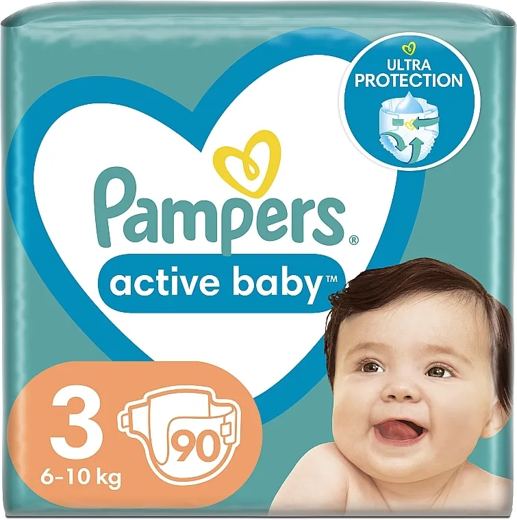 Pampers Pelene Active Baby 3 (6-10 kg), 90 kom