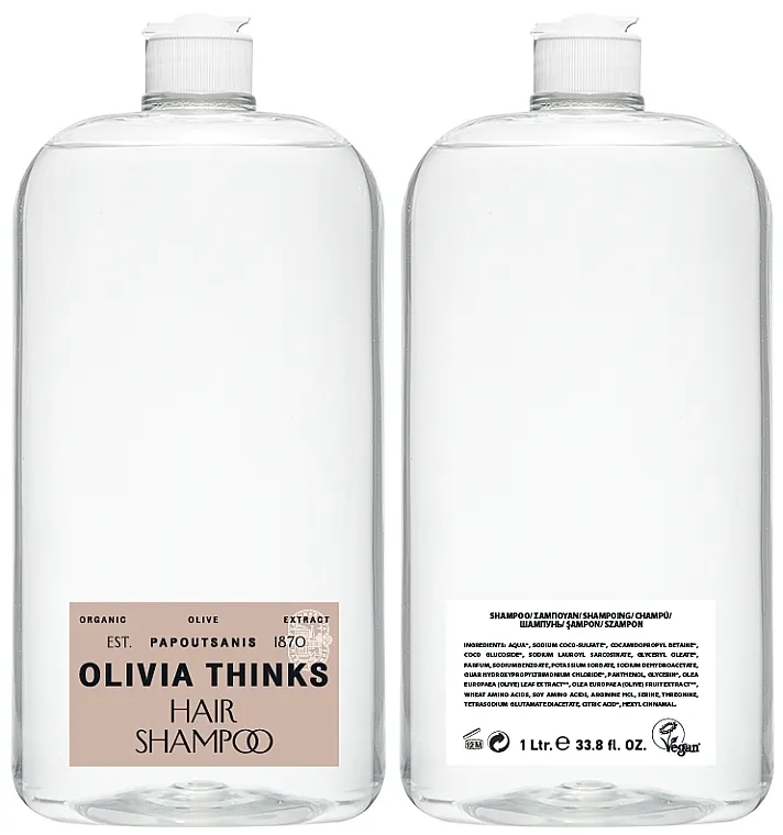 Papoutsanis Olivia Thinks Hair Shampoo Refill Šampon za kosu