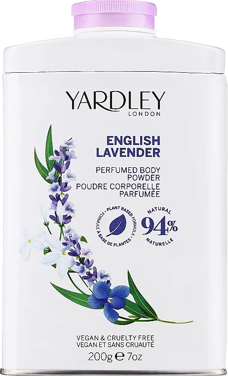Parfimisani puder za telo Yardley English Lavender Perfumed Body Powder 94% Natural