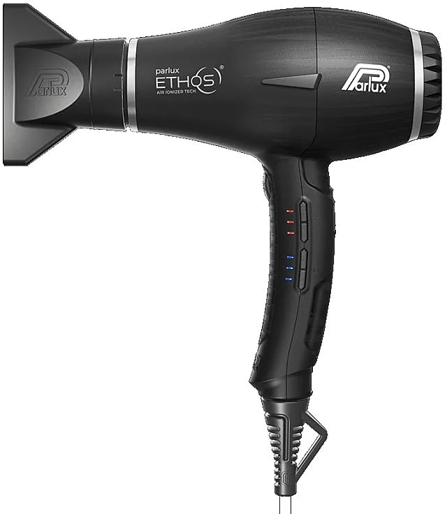 Parlux Ethos Black Fen za kosu, crna