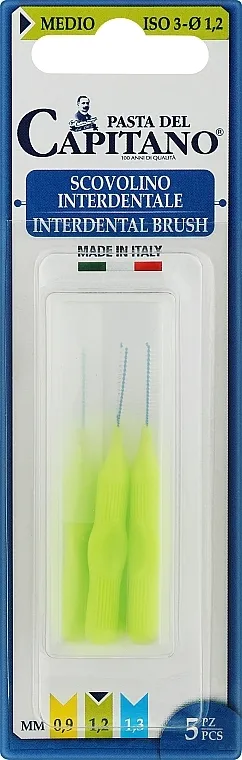 Pasta Del Capitano Interdental Brush Medium 1.2 mm Set interdentalnih četkica, zelena