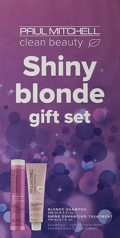 Paul Mitchell Clean Beauty Shiny Blonde Gift Set (shm/250ml + treatm/150ml) Komplet