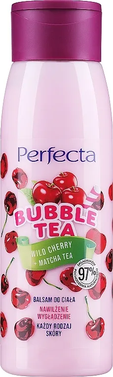 Perfecta Bubble Tea Wild Cherry &amp; Matcha Tea Body Lotion Losion za telo "Divlja trešnja i Matcha čaj"