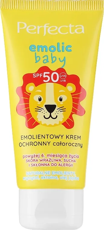 Perfecta Emolic Baby Emollient Year-Round Protective Cream SPF 50 Emolijentna zaštitna krema za decu za sve sezone
