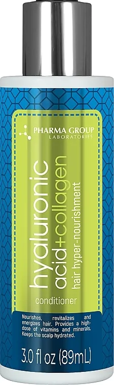 Pharma Group Laboratories Hyaluronic Acid + Collagen Balzam za kosu "Hiperhrana od korena do krajeva"