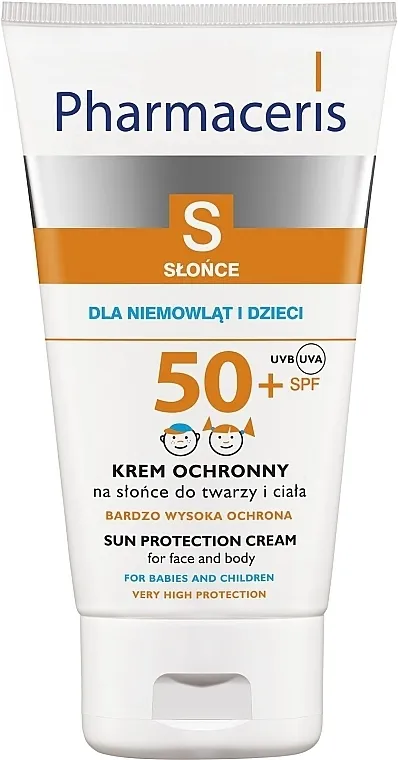 Pharmaceris S Sun Protection Cream For Babies and Children SPF 50+ Dermocare za zaštitu od sunca za lice i tijelo djece i novorođenčadi SPF 50+
