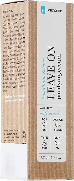 Phenome Leave On Purifying Cream Čišćenje krema