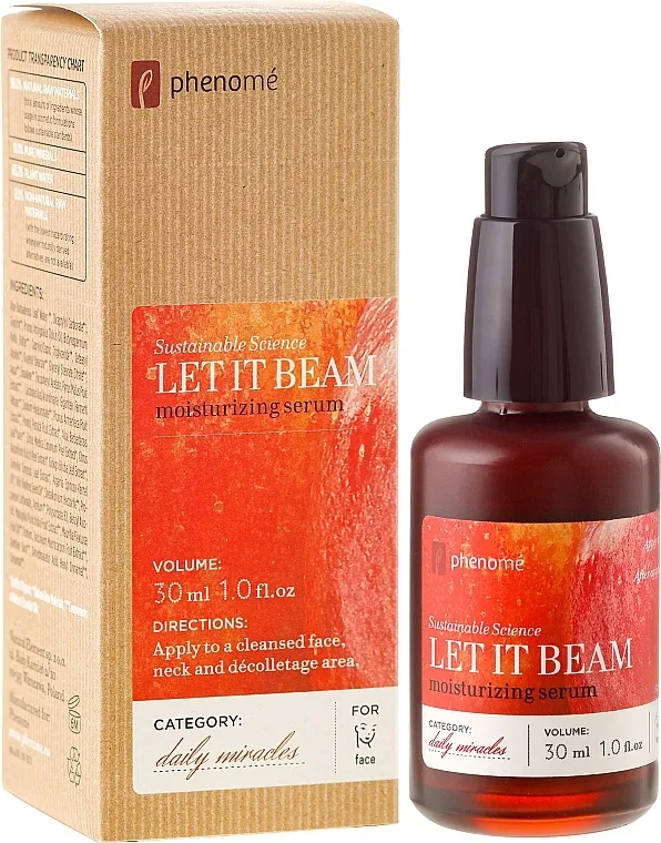 Phenome Sustainable Science Let It Beam Moisturizing Serum Serum za lice