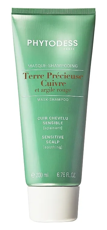Phytodess Terre Precieuse Copper &amp; Red Clay Mask-Shampoo Sensitive Scalp Soothing Maska-šampon za osetljivu kožu glave
