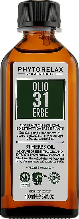 Phytorelax Laboratories 31 Herbs Oil Mješavina eteričnih ulja i ekstrakata