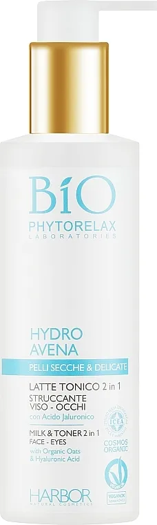 Phytorelax Laboratories Bio Phytorelax Hydro Avena Milk&amp;Toner 2in1 Mlijeko za lice