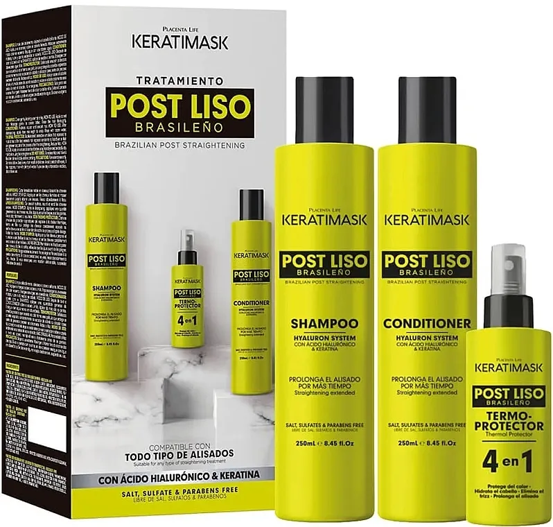 Placenta Life Keratimask Post Alisado Set za negu kose posle keratinskog ispravljanja