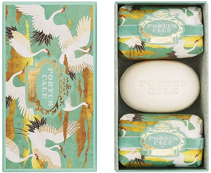 Portus Cale White Crane Soap (soap/3 x 150g) Set