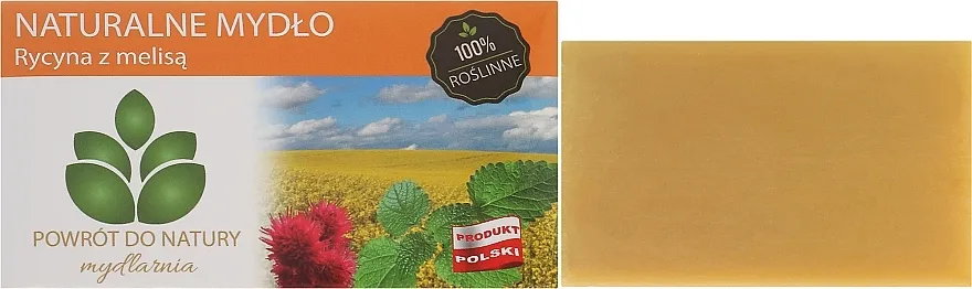 Powrot do Natury Natural Soap Castor Oil and Melissa Prirodni sapun "Rinusovo ulje i matičnjak"