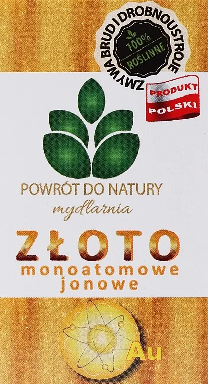 Powrot do Natury Natural Soap Matt Gold and Hydrogen Peroxide Prirodni sapun "Mono zlato i hidrogen peroksid"
