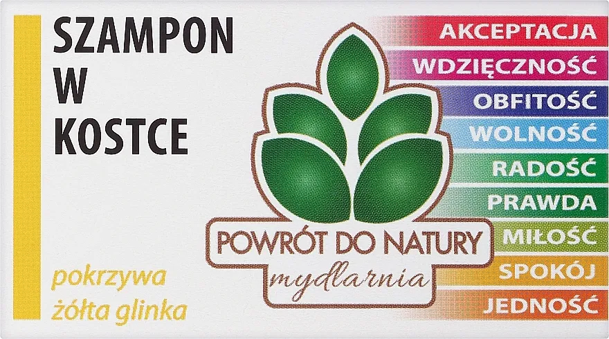 Powrot do Natury Solid Shampoo With Nettle And Yellow Clay Čvrsti šampon s koprivom i žutom glinom