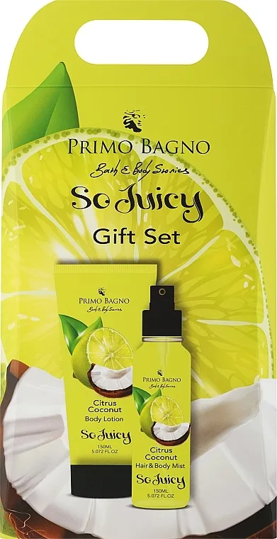 Primo Bagno Citrus Coconut (b/lot/150ml + h/b/mist/150ml) Set