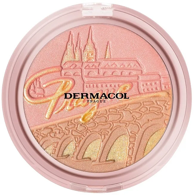 Puder za bronziranje sa rumenilom Dermacol Bronzing and Highlighting Powder With Blush
