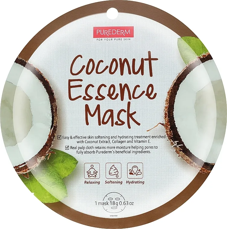 Purederm Coconut Essence Mask Maska za lice s ekstraktom kokosa