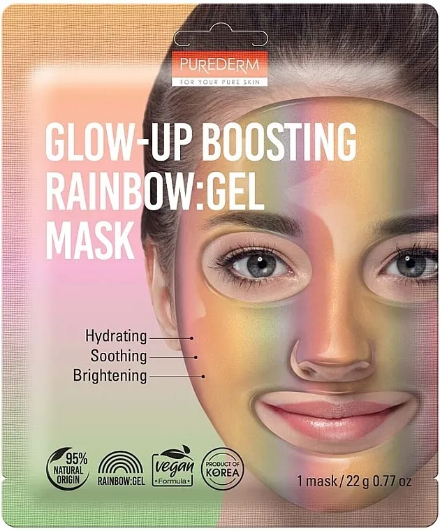 Purederm Glow-Up Boosting Rainbow Gel Mask Gel maska za lice