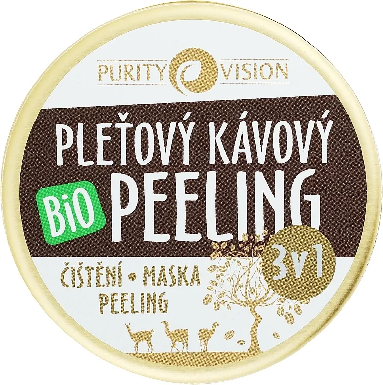 Purity Vision Bio Coffee Peeling Piling od kafe za lice 3 u 1