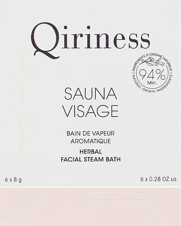 Qiriness Sauna Visage Sredstvo za umivanje tablete za parenje lica