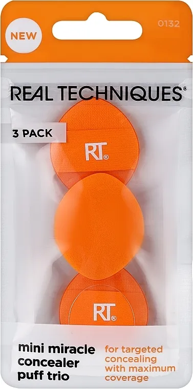 Real Techniques Mini Miracle Concealer Puff Tri Set sunđera za šminkanje