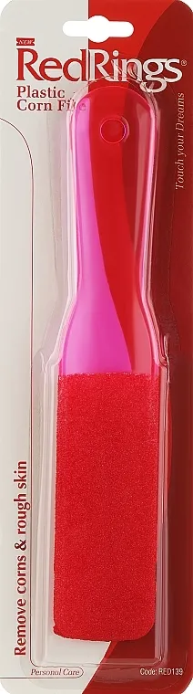 RedRings Plastic Foot File Turpija za stopala 139, crvena