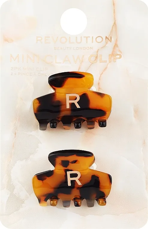 Revolution Haircare Mini Acetate Claw Clip Set mini kopči za kosu, 2 kom.