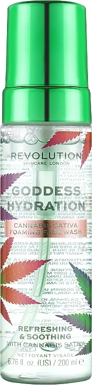 Revolution Skincare Good Vibes Goddess Hydration Cannabis Sativa Foaming Face Wash Pjena za umivanje