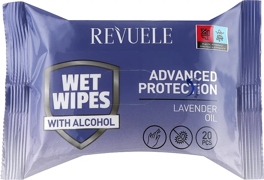 Revuele Advanced Protection Wet Wipes Lavender Oil Vlažne maramice s eteričnim uljem lavande