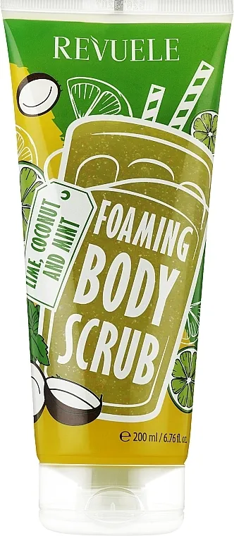 Revuele Foaming Body Scrub Lime, Coconut and Mint Pjenasti piling za tijelo "Limeta, kokos i menta"