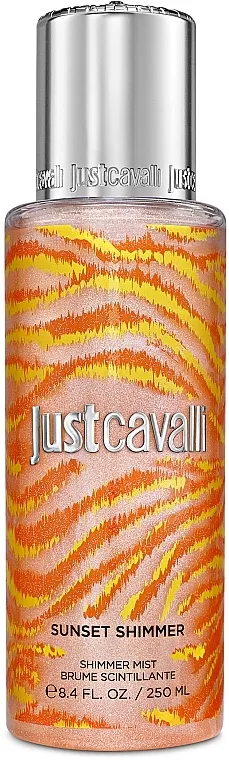 Roberto Cavalli Just Cavalli Sunset Shimmer Shimmer Mist Mist-šimer za telo 'Sjaj zalaska sunca'